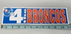 Vintage Nfl Denver Broncos Bumper Sticker Decal  4 The Broncos 