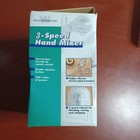White-westinghouse 3-speed Hand Mixer Chrome Beaters New Open Box