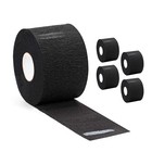 Disposable Paper Barber Neck Strips - 5 Rolls 500 Strips Black Professional Stre