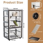 5-levels Ferret Cages Rabbit Chinchilla Rat Small Animal House 55  With Wheels