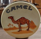 Camel Cigarette Tobacciana Cocktail Mixer And Two Glasses All Etched W logos