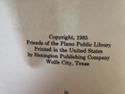 Plano Texas The Early Years Collin Denton County Hb History Genealogy