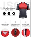 Inbike Cycling Jersey-mens Sz  Large  3 Pocket  Short Sleeve  Moister Wicking 