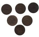 Small Collection Of British Victoria Farthing Coins X6 Coins