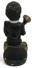 Hand Painted Porcelain Figurine Black Jazz Musician   Saxophone vtg americana