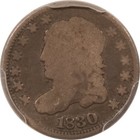 1830 Capped Bust Half Dime     Pcgs Genuine Bent G Details  Damage 