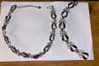 Vintage Crown Trifari  Rhinestones Bracelet   Necklace Set Stunning