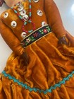Native American Helen Yazzie Handcrafted Doll Velvet Dress Beaded Accents 11 