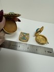 Vintage 60s Set Of 3 Perfume Solid Compacts  Including Florenza   Max Factor 476