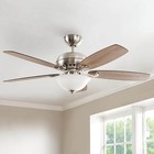 Hampton Bay 52 In  Led Brushed Nickel Ceiling Fan W  Reversible Blades   Remote
