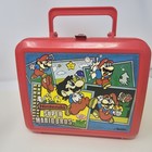 1988 Nintendo Super Mario Bros Red Plastic Lunchbox W  Thermos  aladdin 