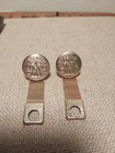 Vintage Zodiac Sign Gemini Astrology Gold Tone Cufflinks
