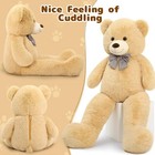 Giant Big Teddy Bear Tan Plush Bear Brown Stuffed Animal