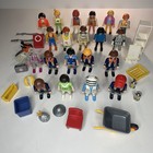 Lot Playmobil Figures Lot Of 48 People kids Plus 15 Different Tools  Objects
