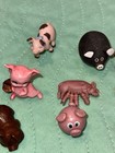 Vintage Miniature Piggies Pig Figurines Lot Of 21 Used Various Brands Materials 