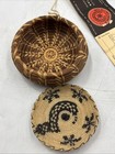 Cherokee Pine Needle Basket Myrtle Youngbird Qualla Arts Crafts Lidded Tagged