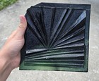 Lot Of 3 Vintage Blenko Glass Architectural Tiles Slabs Sunburst Starburst Mcm