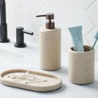 Faux Stone Soap Pump Kitchen Bathroom Dispenser Liquid Soap Lotion Holder New