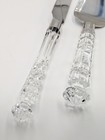 Vintage Shannon Crystal By Godinger Cake Server    Waterford Knife Set Crystal