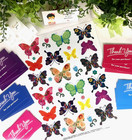 144x  Business Thank You Cards Small Business  Butterfly Stickers Variety Pkg