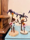 Vintage Pipe Cleaner Doll Chenille Figurine Tribal Black Americana Lot Japan