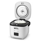 Rice Robot 4 Cup White Space Saving Rice Cooker With Ceramic Nonstick Inner Pot