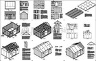 Backyard Storage Shed Plans 12  X 16  Gable Roof  d1216g  Material List Included