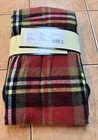 New Woolrich Reversible Hat And Plaid Eternity Scarf Set Black Red Plaid 1 Size