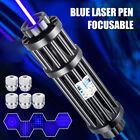 10watt Blue Laser Pointer High Power Lazer Burning Match With 5 Laser Star Caps