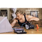 Professional Airbrush Kit With Compressor Spray Booth Fan Filter Complete Set