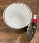 Drinks Ahoy- Galvanized Aluminum Ice Bucket W liner- Cynthia Rowley Never Used    