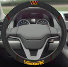 New Nfl Washington Commanders Car Truck Black Mesh Grip Steering Wheel Cover