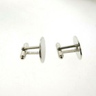 Anson Sterling Silver Cuff Links 23 Mm Oval 9 Grams