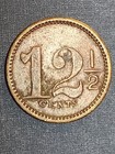 Rare Antique Denver Co Saloon Token Loeb   Querolli 1509 Welton St 12 1 2 Cents