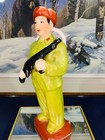 Chinese Ancient Cultural Revolution Porcelain Character Story Red Army Statue