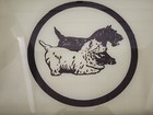 Scottie Scotty Terrier Dog Reverse Painted Serving Tray 18  X 12  