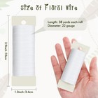 White Floral Wire  38 Yards 114 Ft 22 Gauge Metal Wire For 38 Yards 