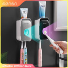 -automatic Toothpaste Dispenser Squeezer With Toothbrush Holder Wall Mounted Bat
