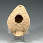 Ancient Byzantine Oil Lamp  Holy Land A d  5th-6th Century A d  Beit Shean Find 