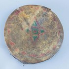 Rare Antique Hopi Kewa Drum Pueblo Navajo Native American Indian  Rawhide