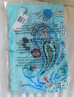 Vera Bradley Soft Fringe Scarf Paisley Wave  Aqua Blue green Jellyfish Angel Nwt