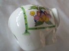Vintage Prestige Ceramic Elephant Cotton Ball Dispenser Holder 4 50   w  1970 s