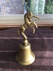 Vintage Rare Horse Head Brass Hand Bell      