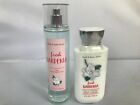 Bath Body Works Fresh  Gardenia Fragrance Mist   Body Lotion 2pcs Set