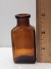 Antique Small Amber Bottle 3  Tall