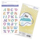 Rhinestone Letters - Initial Gem Stickers Cursive Letter Monogram Bling Alpha   