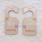 8pcs Wooden Baby Closet Dividers     Size Organizers   Nursery Decor For Girls