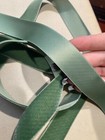 Vintage Rayon Satin Back Velvet Ribbon 1  Basil 1yd Made In France