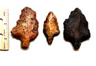 3 Nice Mesolithic African Arrowheads With Tangs  Uniface   30-45 000 Yrs Old