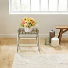 2-step Stool Ladder Protable Step Ladder Clear Brown 50kg Load 39 2 39 29 4cm